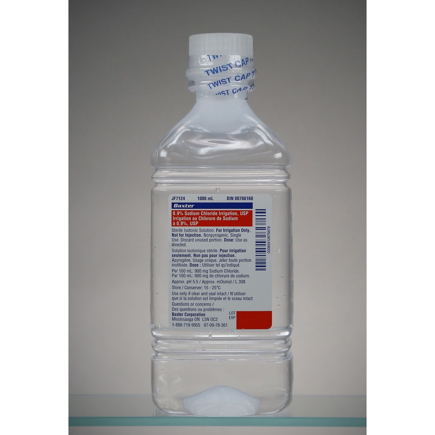 Sodium Chloride for Irrigation 1000 mL Bottle 0.9 %
