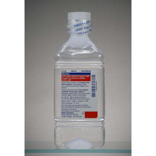 Sodium Chloride for Irrigation 1000 mL Bottle 0.9 %