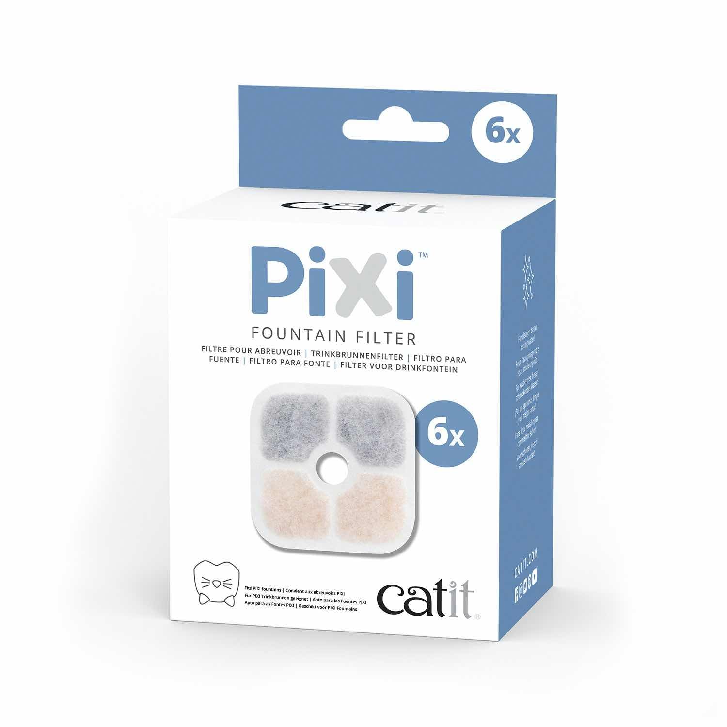 PIXI Fountain Filters for Cats Pack of 6