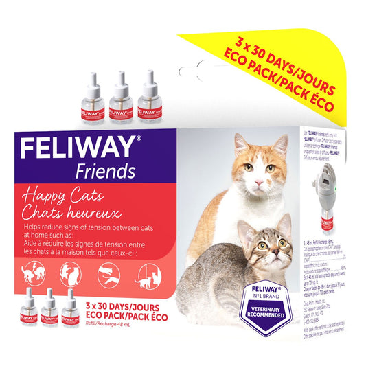 Feliway Friends Refill for Cats Pack of 3, 48 mL