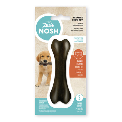 Nosh Dog Flexible Chew Toy for Dogs (Bacon) 1 Chew