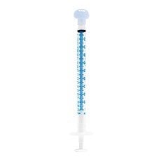 Syringe PreciseDose Dispenser with Cap Pack of 50, 1 mL, Clear, Box of 50 Syringes