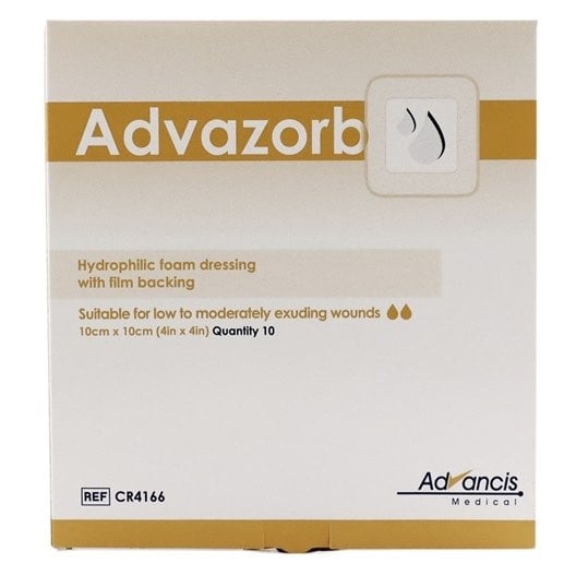 Advazorb Dressing for Pets, Box of 10, 10 cm x 10 cm