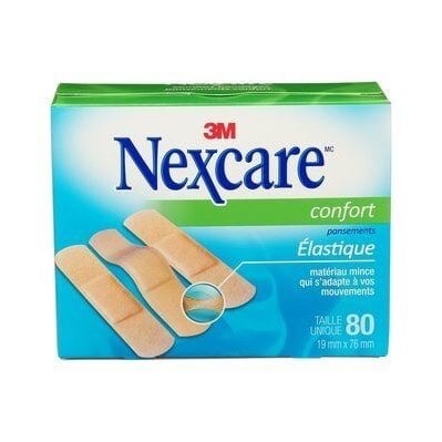 Adhesive Dressings Nexcare Comfort Bandages 80 Units