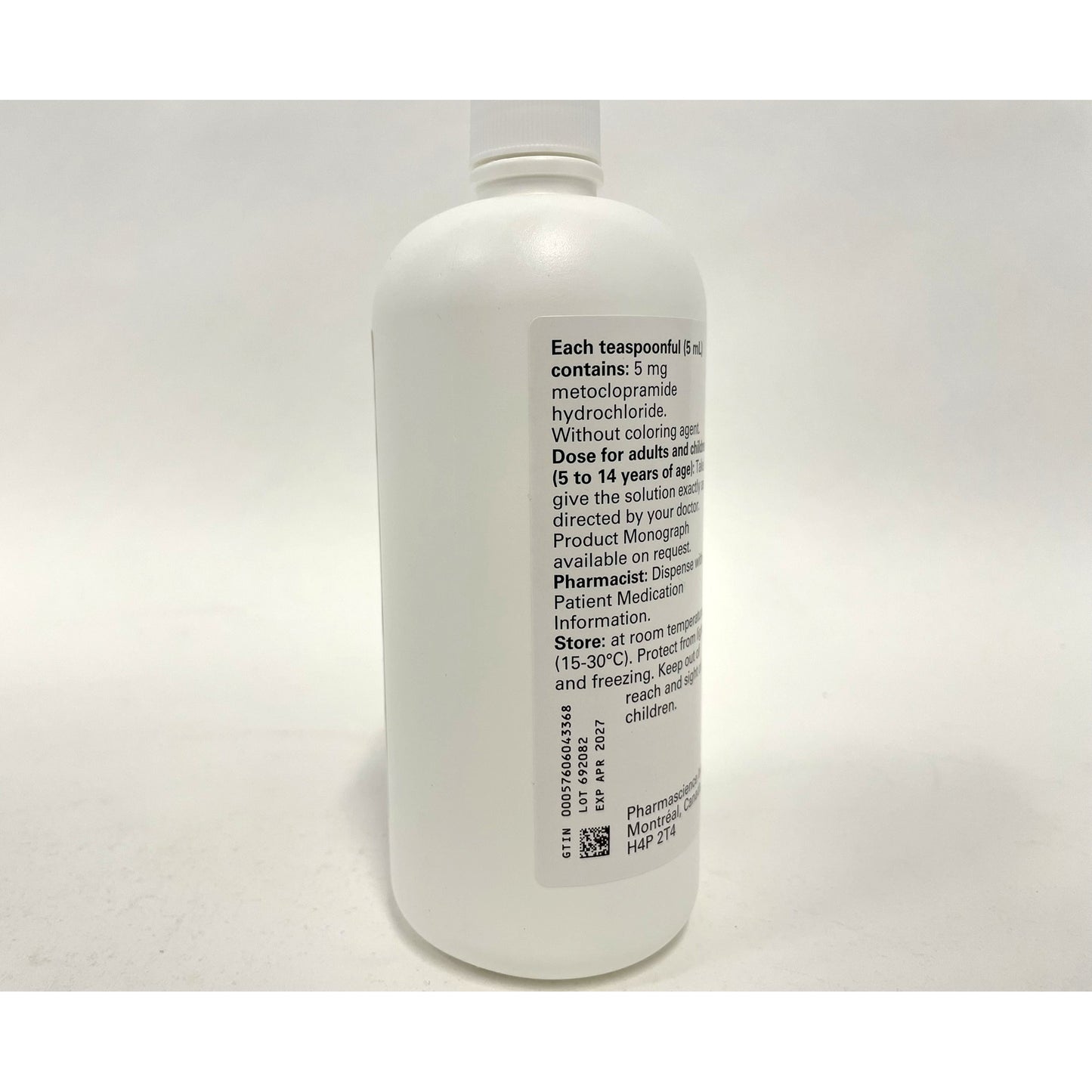 Pms - Metoclopramide Oral Solution mL Bottle