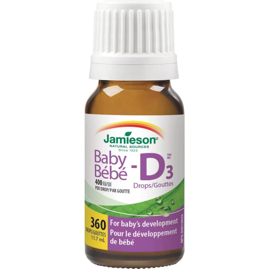 Jamieson Baby-DTM Vitamin D3 400 IU Droplets 11.7 mL product detail