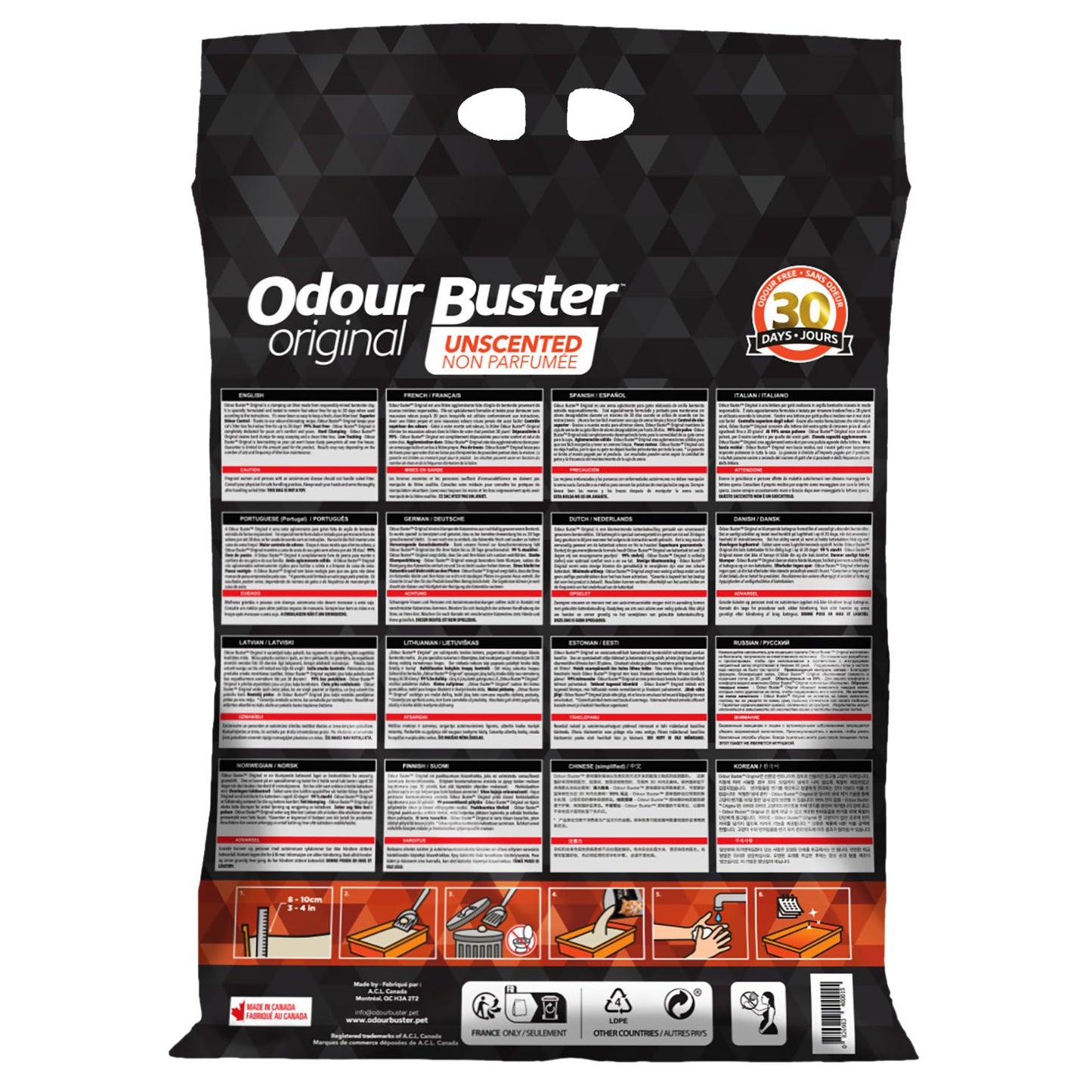 Clumping Cat Litter Odour Buster Original for Cats 14 kg Bag - additional product view 2