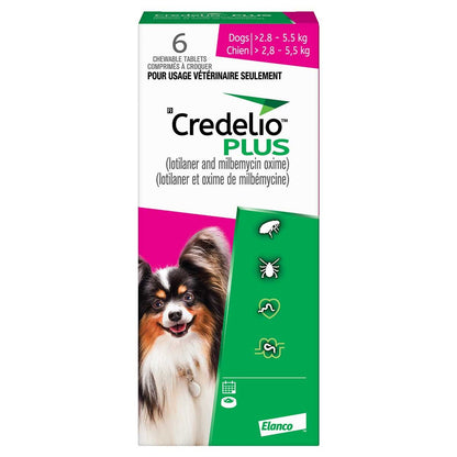 Credelio Plus for Dogs, 2.9 - 5.5 kg, 6 Chews - product image 2