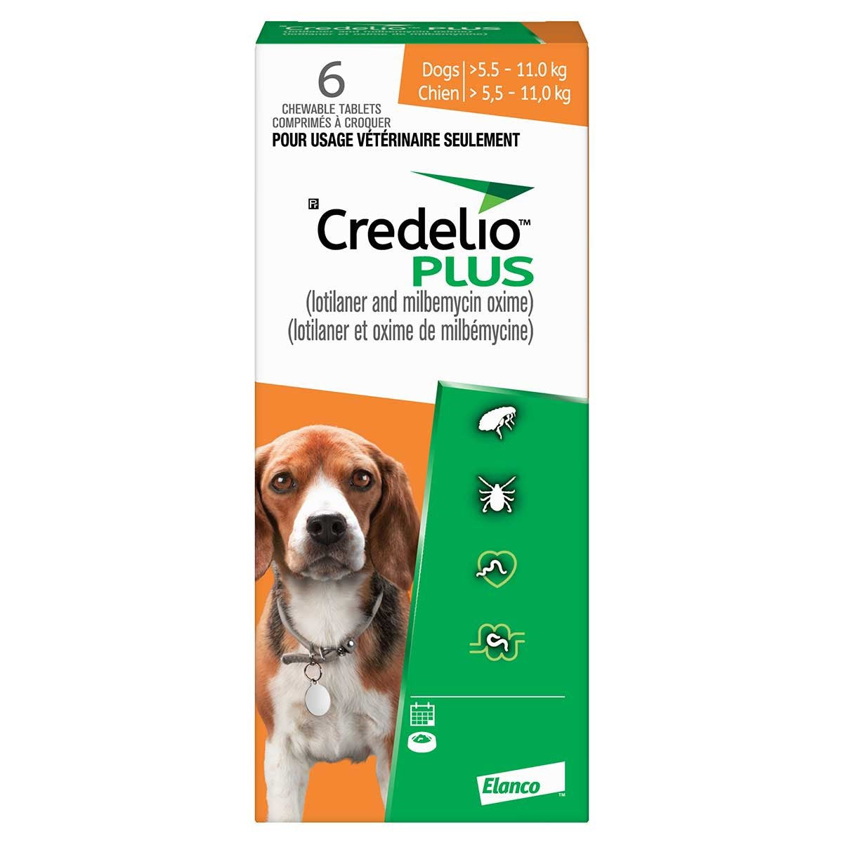 Credelio Plus for Dogs, 5.6 - 11 kg (Orange), 6 Chews - product image 2