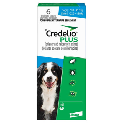 Credelio Plus for Dogs, 22.1 - 45 kg (Blue), 6 Chews - product image 2