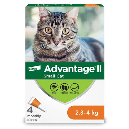 Advantage II for Cats (Orange) (2.3 - 4 kg) Pack of 4 - additional product view 2