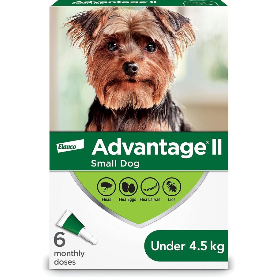 Advantage II for Dogs (Green) (Under 4.5 kg) Pack of 6 - additional product view 2