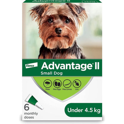 Advantage II for Dogs (Green) (Under 4.5 kg) Pack of 6 - additional product view 2