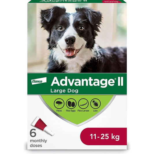 Advantage II for Dogs (Red) (11 - 25 kg) Pack of 6 - additional product view 2