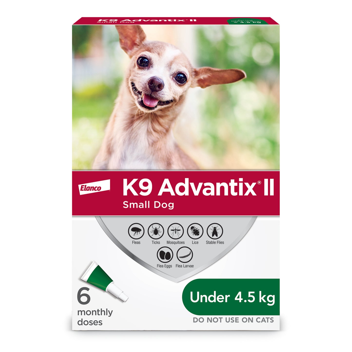 K9 Advantix II for Dogs (Green) (Under 4.5 kg) Pack of 6, 0.4 mL - additional product view 2