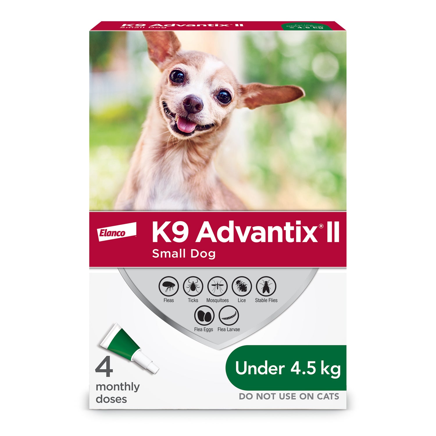 K9 Advantix II for Dogs (Green) (Under 4.5 kg) Pack of 4, 0.4 mL - additional product view 2