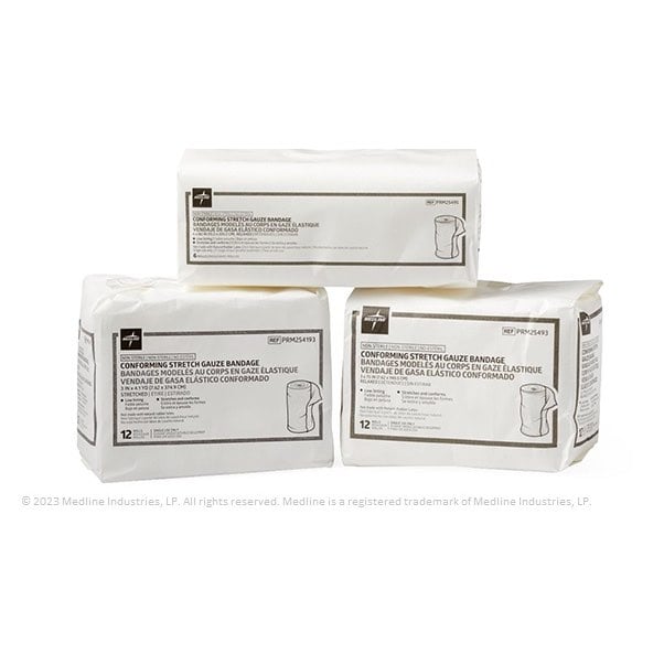 Conforming Stretch Gauze Bandage 3.75 m Roll 12 x 5 cm