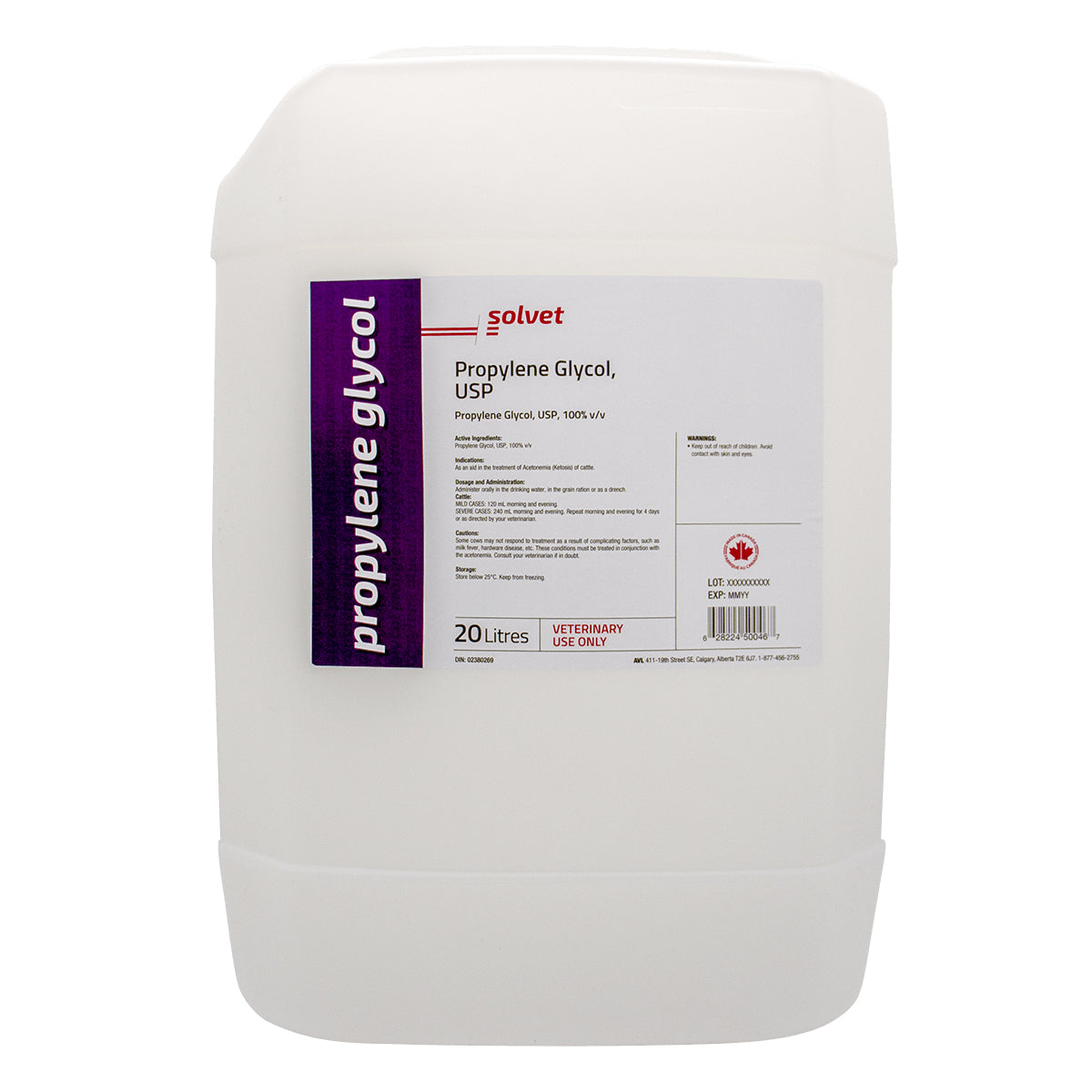 Propylene Glycol USP 20 L Jug 100 % V / V