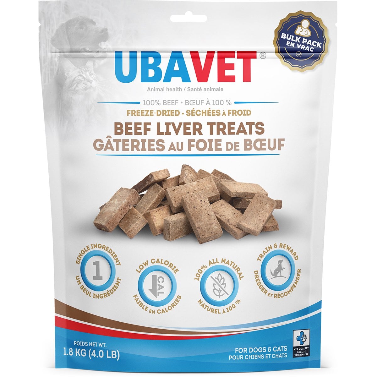 Freeze Dried Beef Liver Treats 1800 g Bag