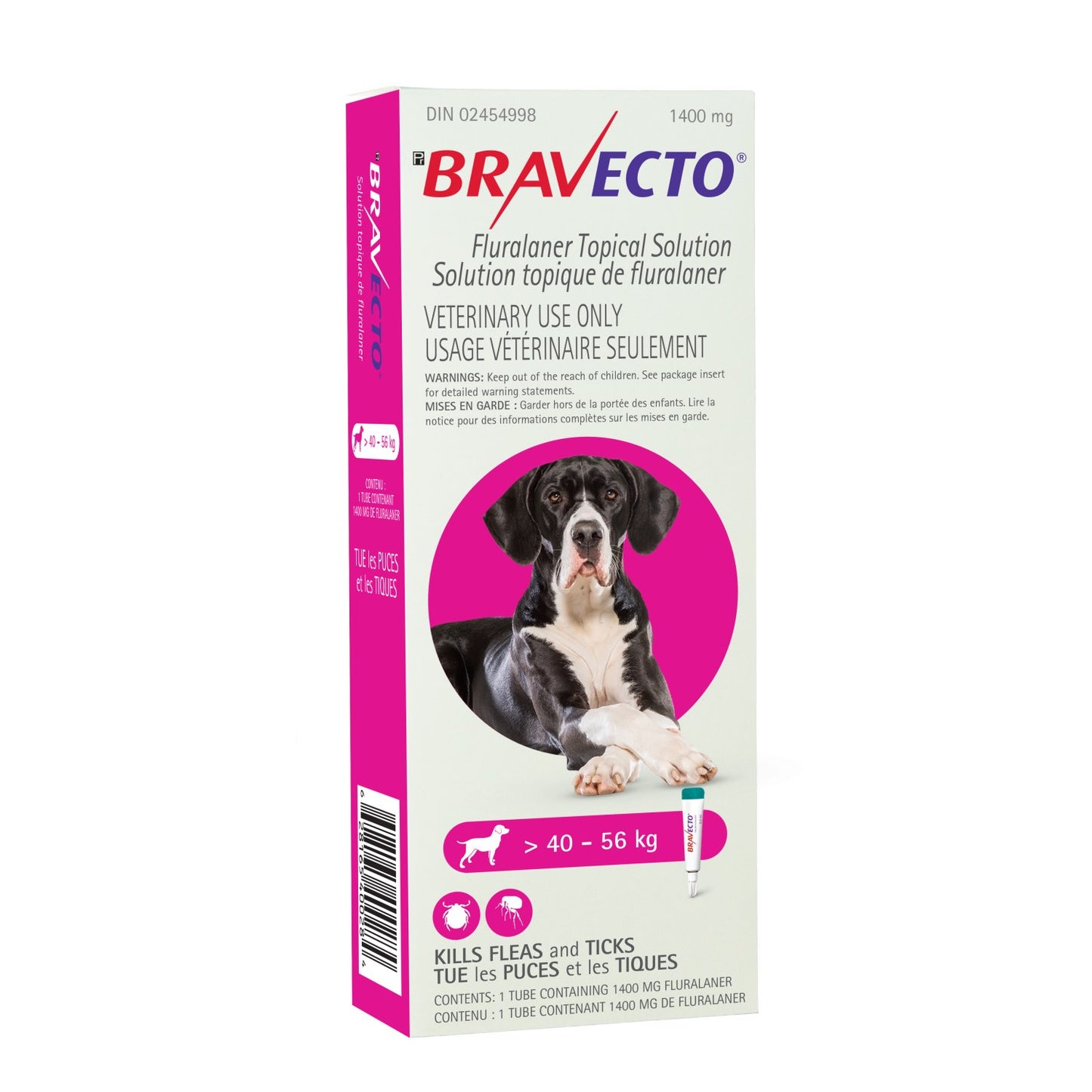 Bravecto Topical Solution for Dogs, 40.1 - 56 kg, 1 Applicator - product image 2