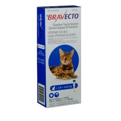 Bravecto Topical Solution for Cats, 2.9 - 6.25 kg (Blue), 1 Applicator - product image 1