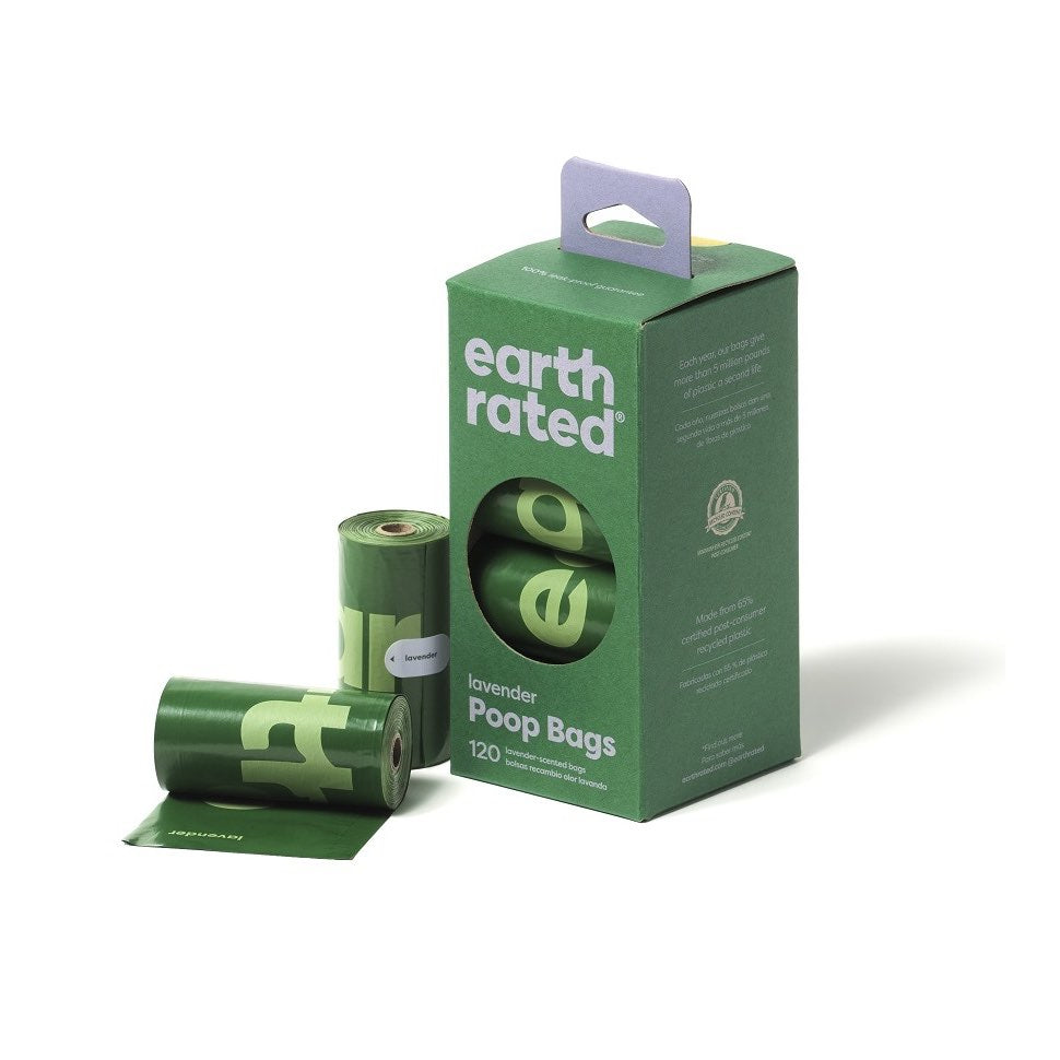 Eco - Friendly Bags Lavender in Refill Rolls for Dogs Pack of 120