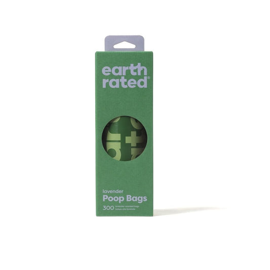 Biodegradable Lavender Bags Large Single Roll for Dogs Pack of 300