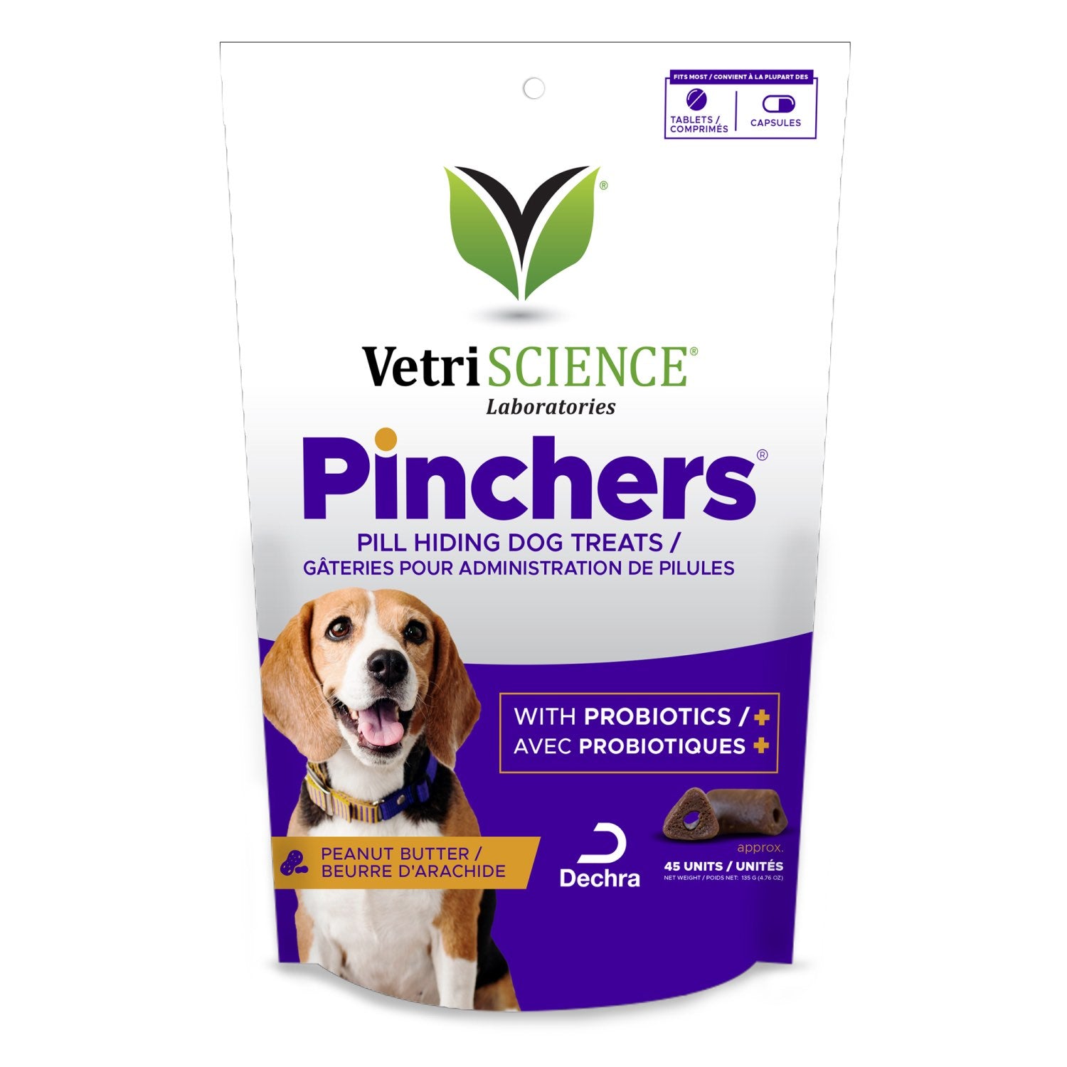 Pinchers for Dogs (Peanut Butter) Pack of 45