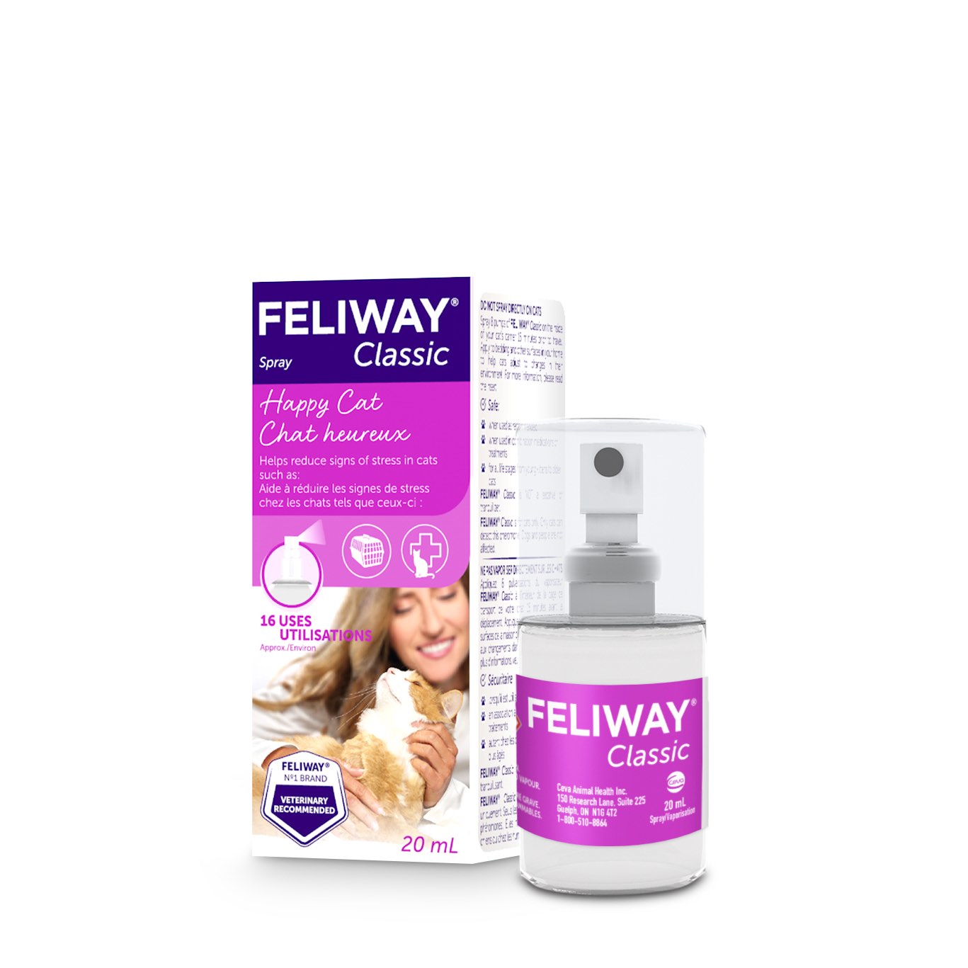 Feliway Classic Spray for Cats 20 mL Spray Bottle