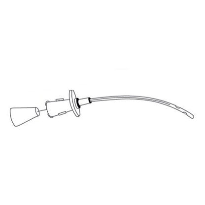 Buster Feline Urinary Catheter with Side Holes and Stylet for Cats 1 Catheter 3 Fr x 5.125 in