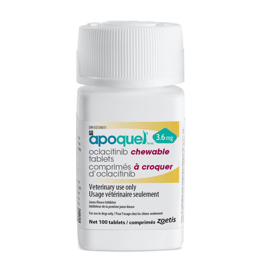 Apoquel Chewable Tablets for Dogs Bottle of 100 Tablets