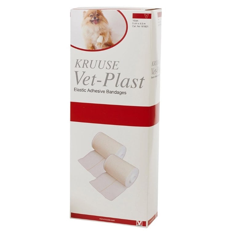 Elastic Adhesive Bandage Vet - Plast 4.5 m Roll 10 x 5 cm