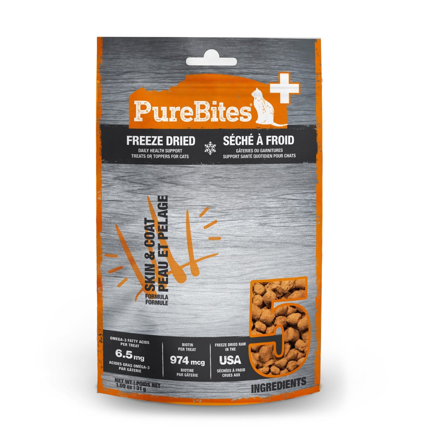 PureBites+ Skin and Coat for Cats (Original) 31 g Bag