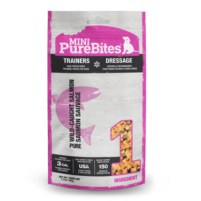 Mini PureBites Trainers for Dogs (Salmon) 49 g Bag