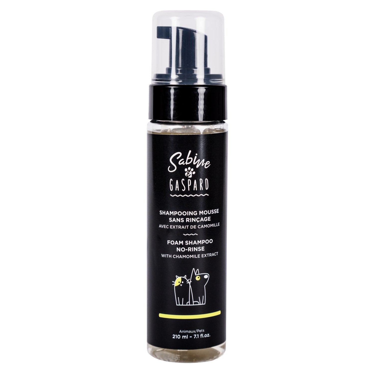 Shampoo Foam No - Rinse with Chamomile for Dogs 210 mL Bottle