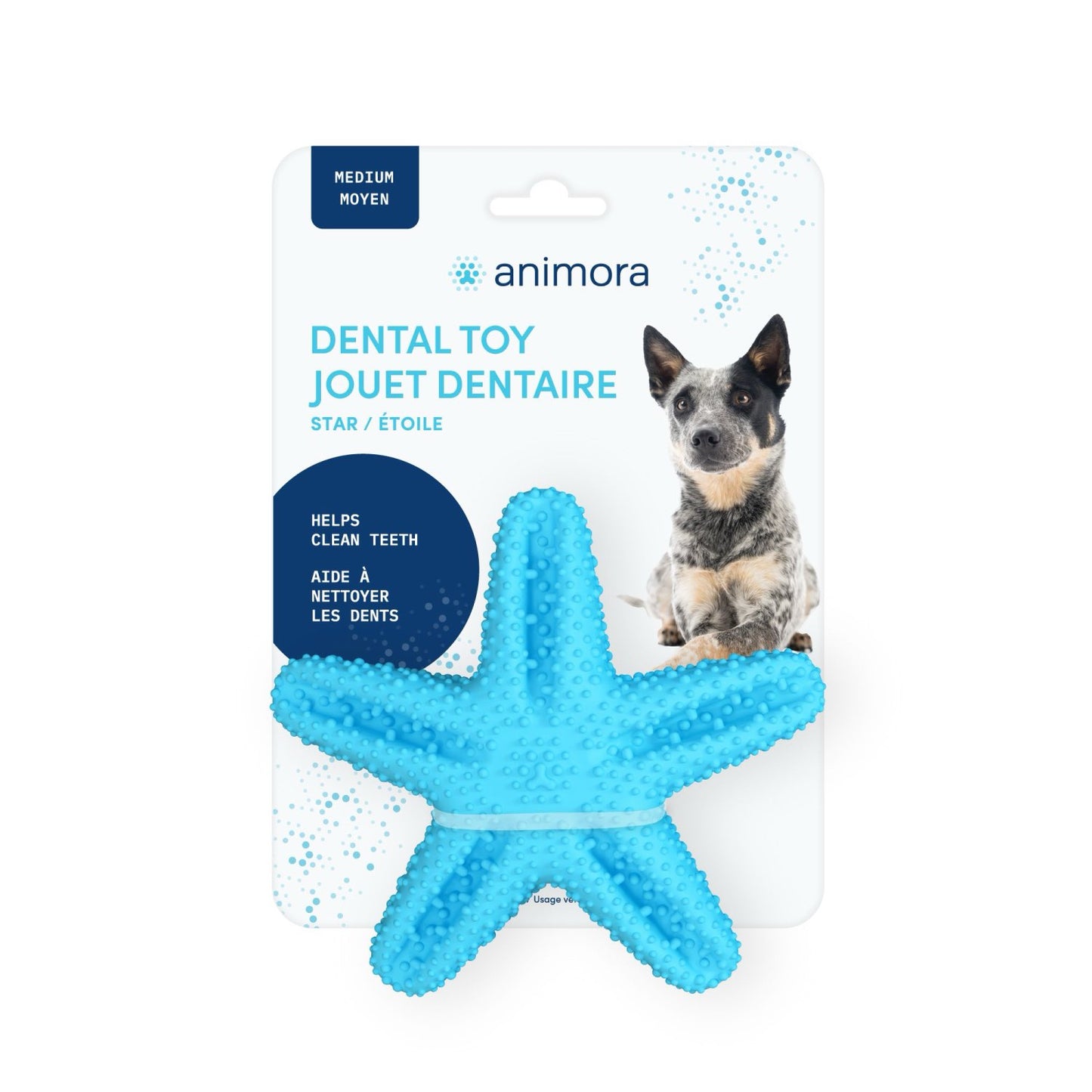 Dental Toy - Star for Dogs (Blue) 1 Unit, Medium