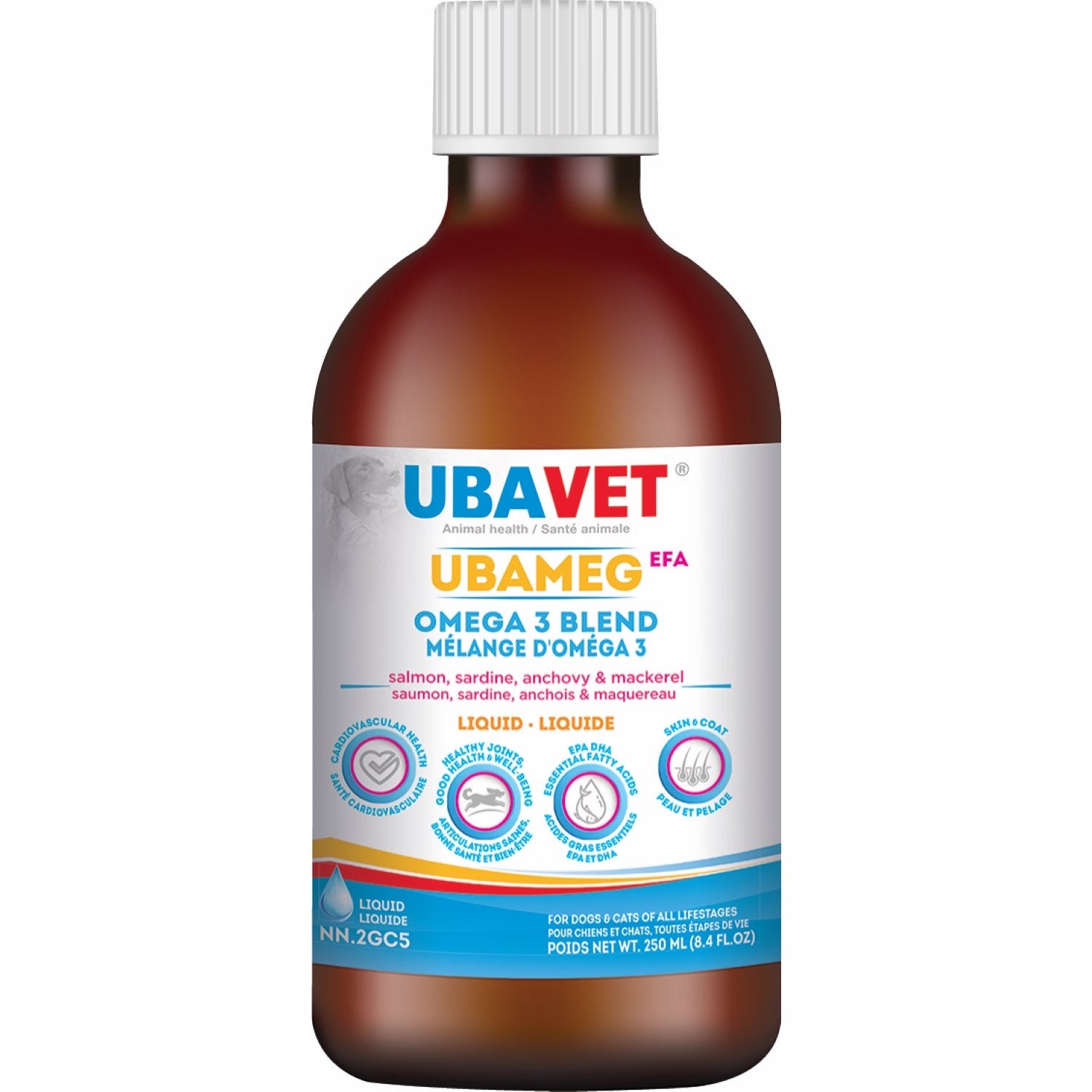 Ubameg EFA Omega 3 Four Blend Liquid (Original) 250 mL Bottle