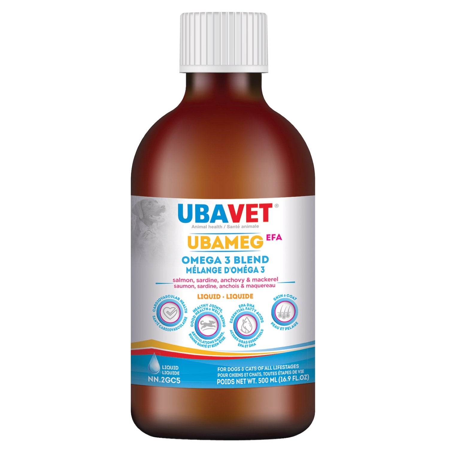 Ubameg EFA Omega 3 Four Blend Liquid (Original) 500 mL Bottle
