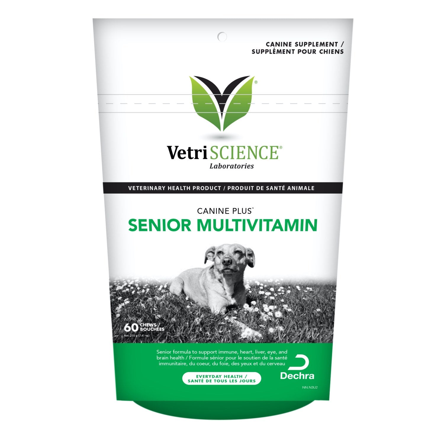 Canine Plus Senior Multivitamin Chews for Dogs (Original) 60 Soft Chews