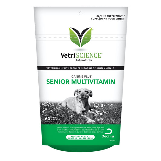 Canine Plus Senior Multivitamin Chews for Dogs (Original) 60 Soft Chews