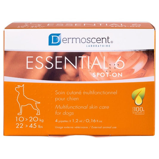 Essential 6 Spot - on for Dogs (10 - 20 kg) Pack of 4, 1.2 mL
