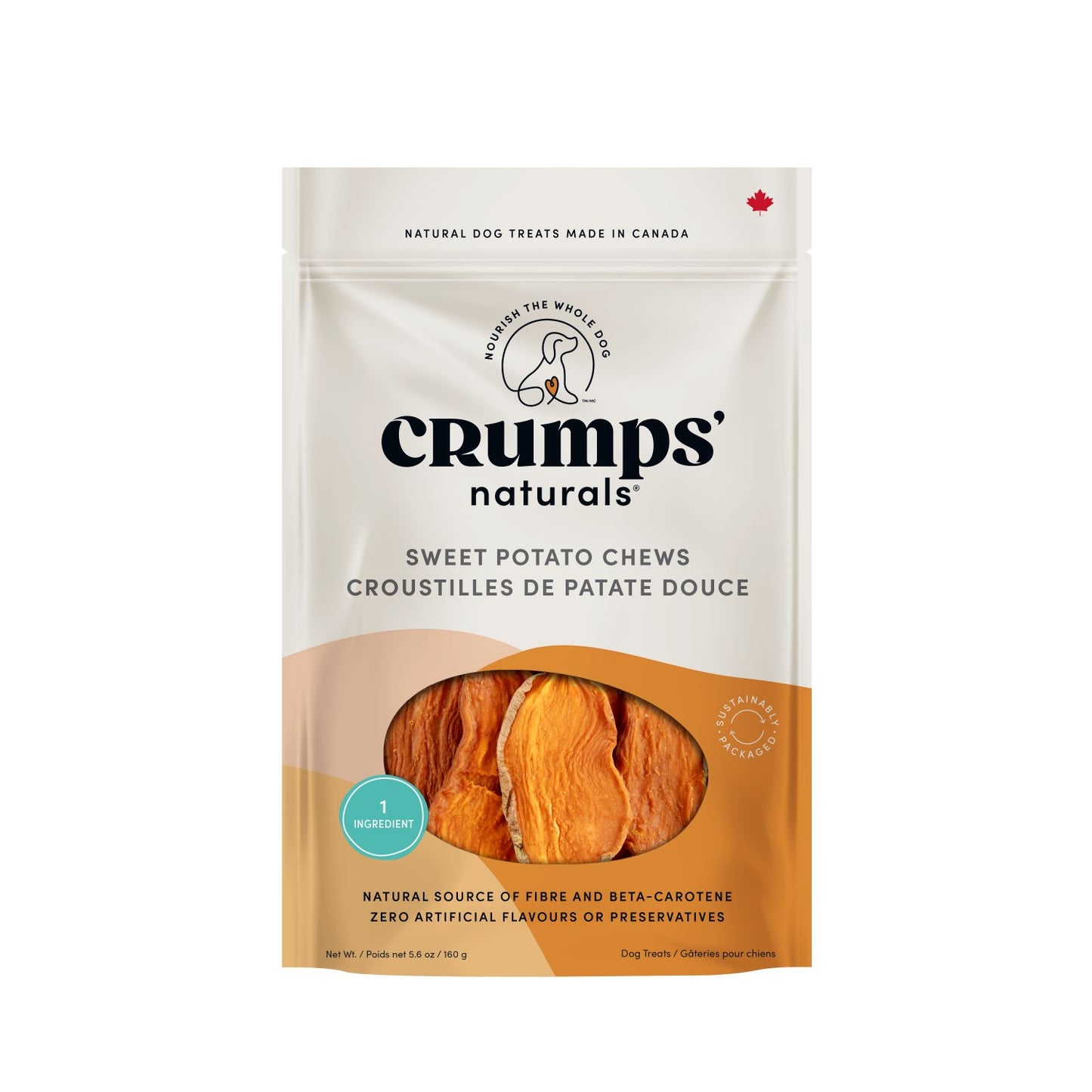 Chews for Dogs (Sweet Potato) 160 g Bag
