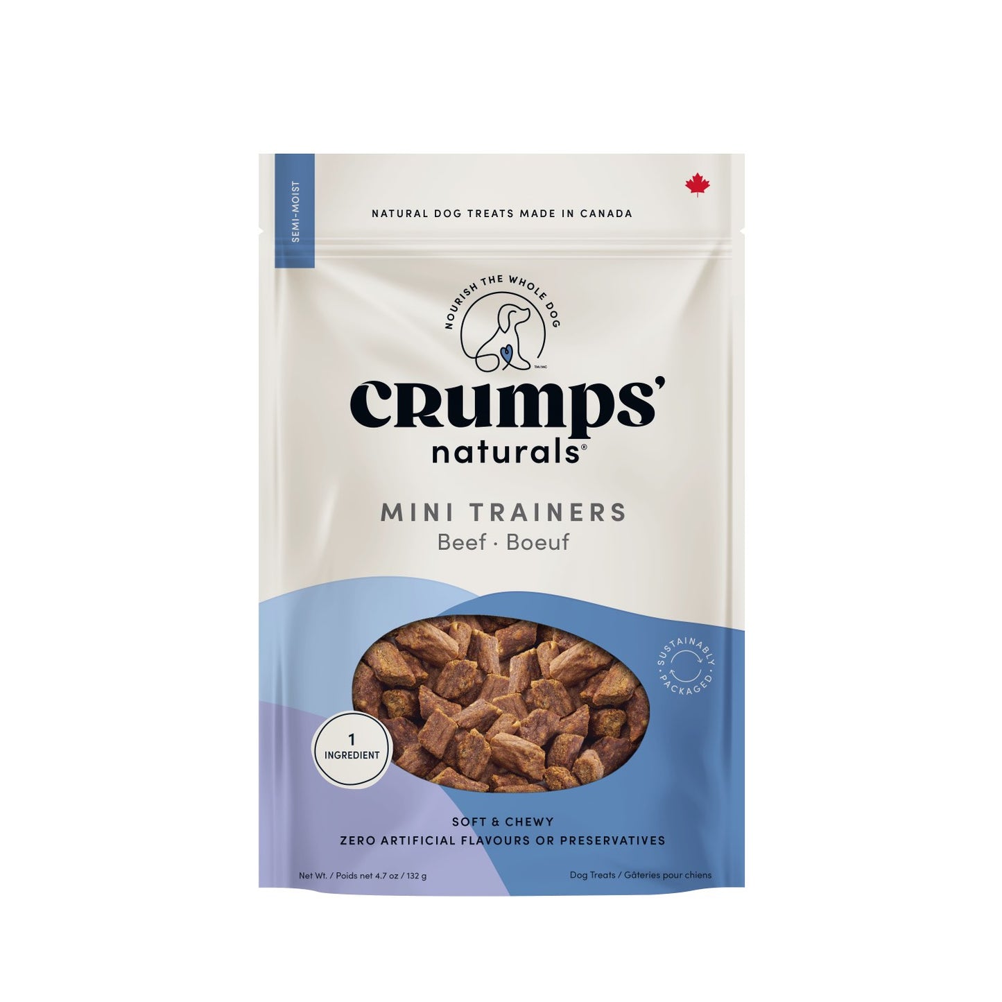 Mini Trainers Semi Moist for Dogs (Beef) 132 g Bag
