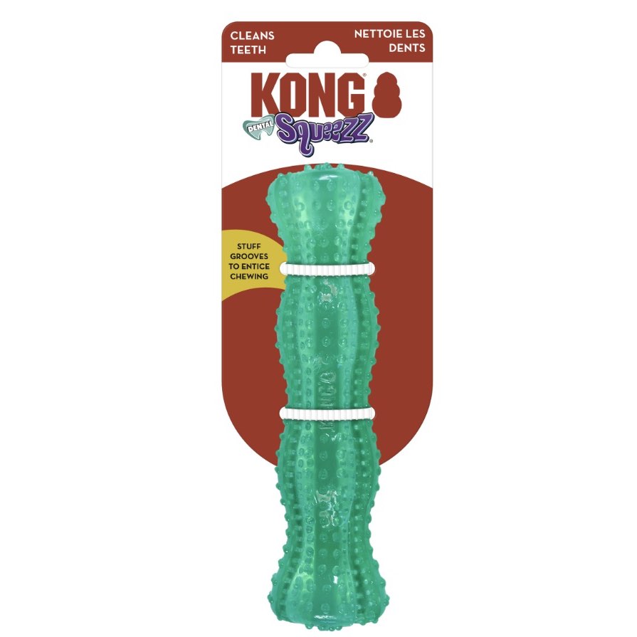 Dental Stick KONG Squeezz for Dogs (Aqua) 1 Toy