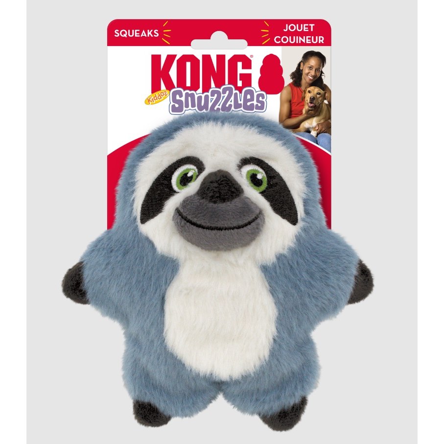 KONG Snuzzles Kiddos Sloth Plush for Dogs, Small
