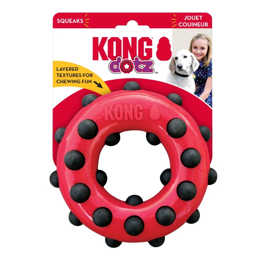 Dotz Circle Toy for Dogs (Red) 1 Toy