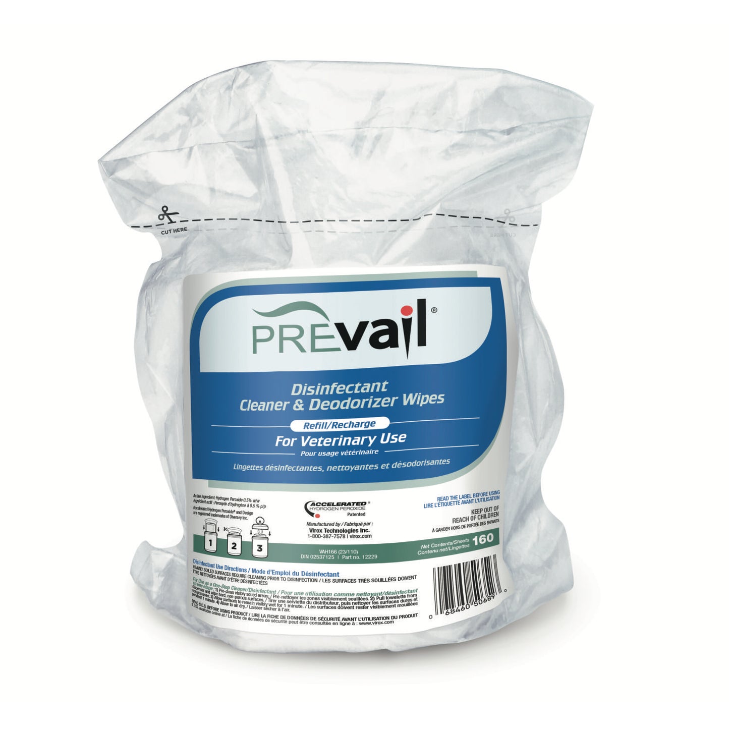 PREVail Wipes Refill for Farm Animals Pack of 160 0.5 % W / W