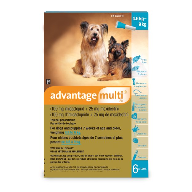 Advantage Multi for Dogs Solution Box of 6 Applicator