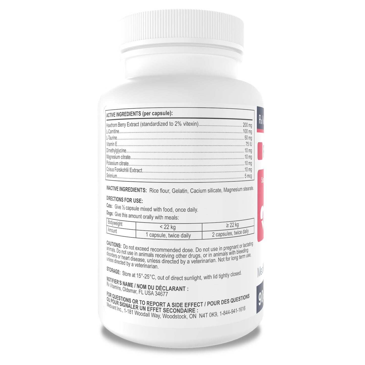 Rx Vitamins Formula CV for Cats 90 Cap - additional product view 2