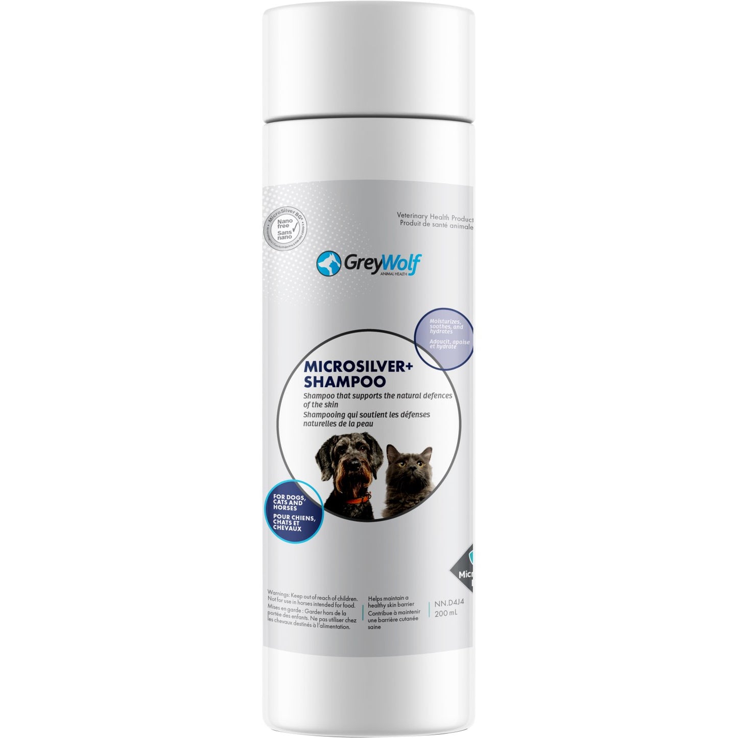 Shampoo MicroSilver+ for Cats, Dogs and Horses 200 mL Bottle 0.2 %